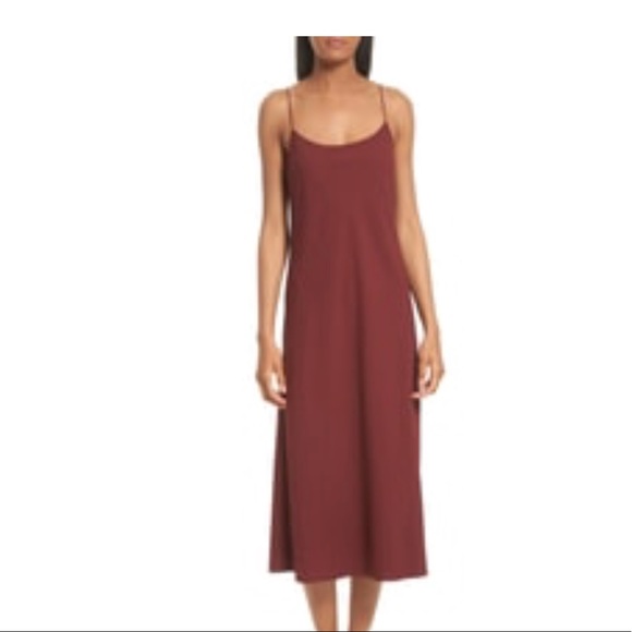 crepe slip dress
